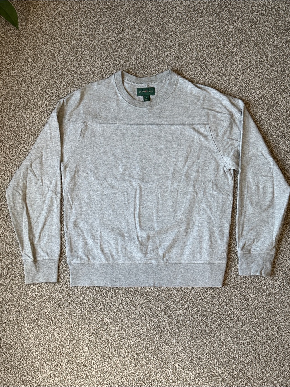 Vintage 1990s J.Crew Always Heather Gray Crewneck Sweatshirt Men’s Medium